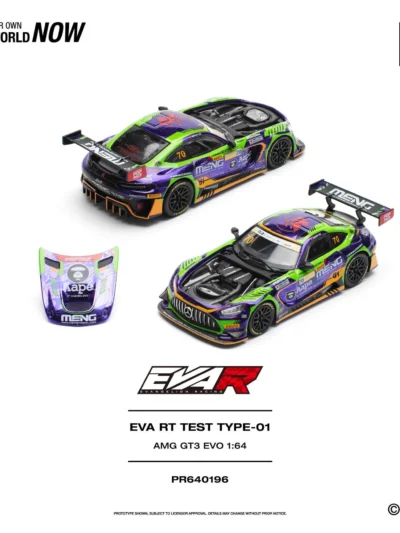 PR640196 POPRACE 1:64 EVA RT TEST TYPE-01 AMG GT3 EVO - MACAU GP 2023