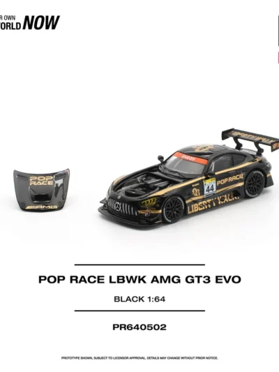 PR640502 POPRACE 1:64 LBWK AMG GT3 EVO - BLACK