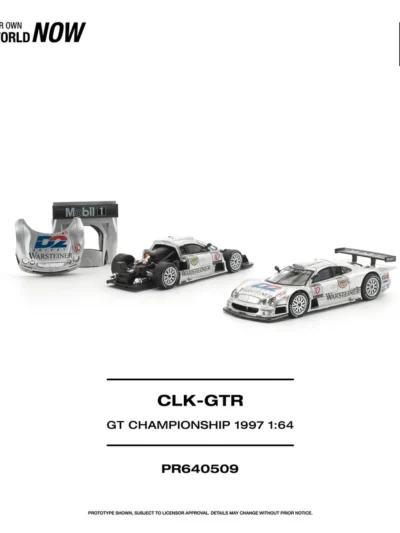 PR640509 POPRACE 1:64 MERCEDES-BENZ AMG CLK GTR FIA GT CHAMPIONSHIP 1997