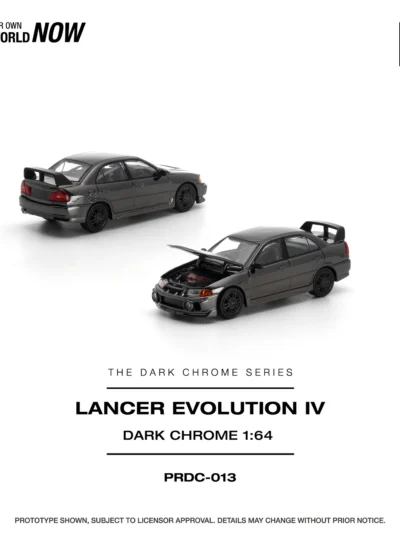 PRDC013 POPRACE 164 LANCER EVOLUTION IV DARK CHROME