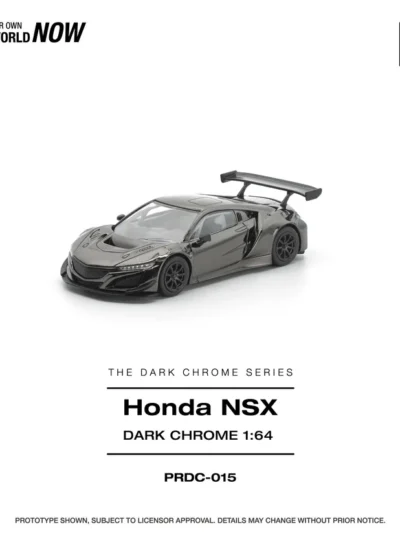 PRDC015 POPRACE 1:64 HONDA NSX GT3 EV022 DARK CHROME
