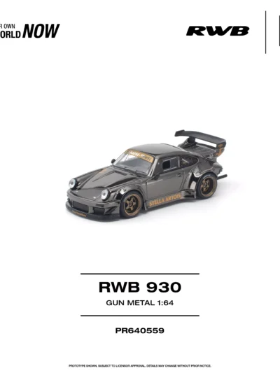 PR640559 POPRACE 1:64 RWB 930 GUN METAL