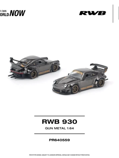 PR640559 POPRACE 1:64 RWB 930 GUN METAL