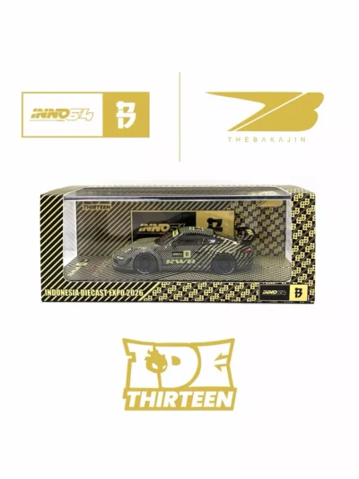 INNO64 × BLACK CROW CUSTOMS × THE BAKAJIN 1:64 RWB 997 BATIK – 2026 INDONESIA DIECAST EXPO (IDE)