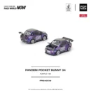 PR640618 POPRACE 1:64 PANDEM POCKET BUNNY NISSAN SKYLINE GT-R (R34) PURPLE